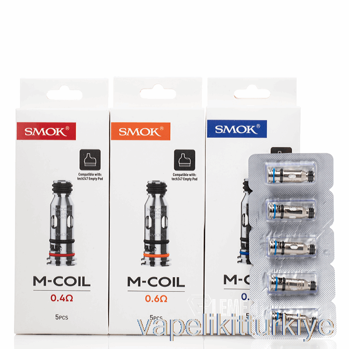 Vape Elektronik Sigara Smok M Yedek Bobinler 0.4ohm M-bobinler